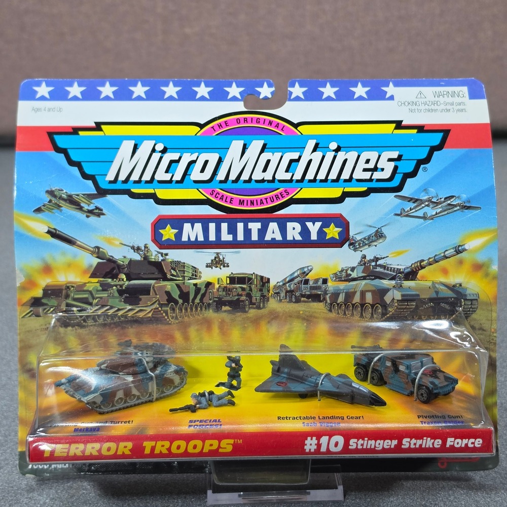 Micro Machines Military #10 Stinger Strike Force Terror Troops NIB Camo Set
